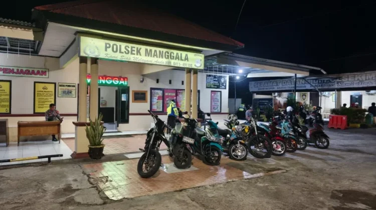 Tim Operasi Polsek Manggala Amankan Sembilan Sepeda Motor