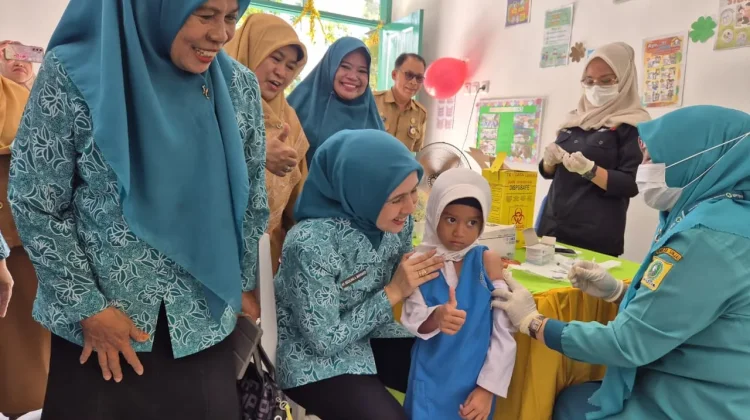 Tim Penggerak PKK Sinjai Pantau Pelaksanaan Imunisasi Campak