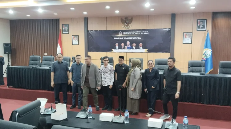 DPRD Sulsel Rapat Paripurna Penetapan Panitia Kerja LKPJ Gubernur Sulsel