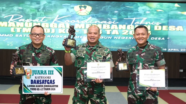 Dandim 1417/Kendari Raih Penghargaan Lomba Karya Jurnalistik TMMD