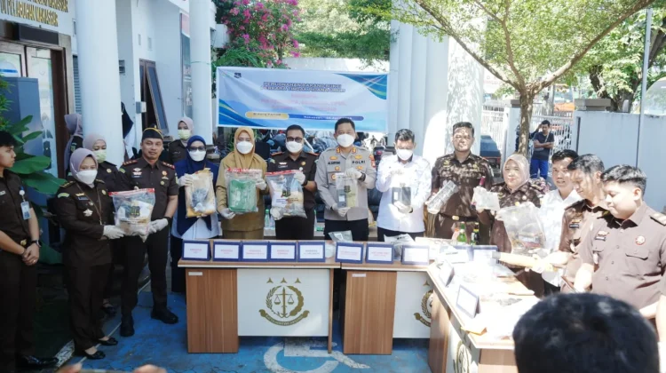 Pemusnahan Barang Bukti oleh Kejari Makassar Didominasi Sabu dan Ganja