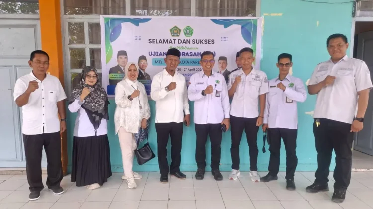 Jaga Mutu Lulusan, Kanwil Kemenag Sulsel Tinjau Pelaksanaan UM MTs di Parepare