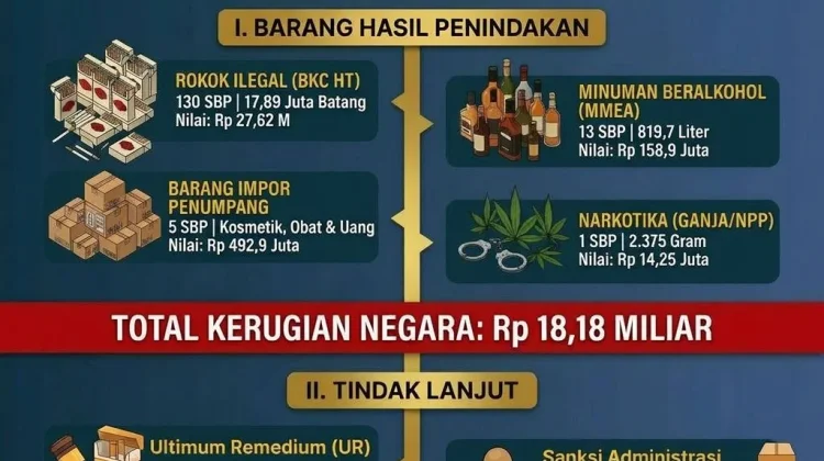Bea Cukai Makassar Selamatkan Rp18,1 Miliar Uang Negara