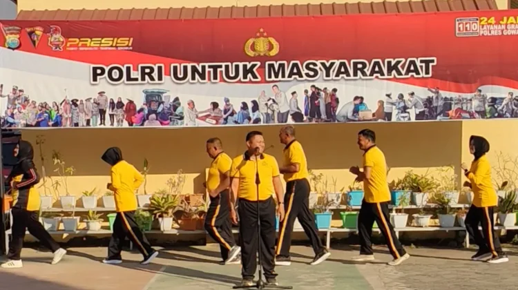 Awali Hari dengan Keringat dan Semangat, Polres Gowa Siap Layani Masyarakat