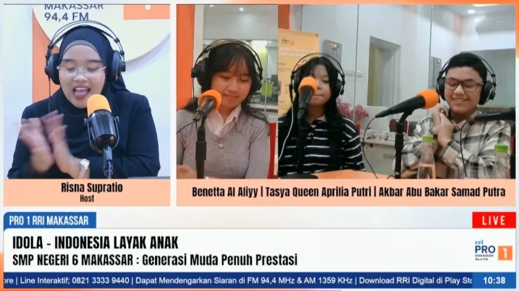 Siswa SMPN 6 Makassar Berbagi Tips Berprestasi