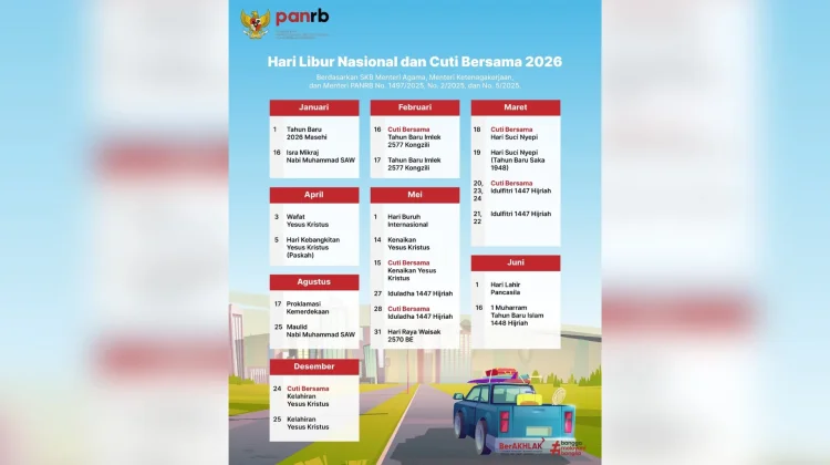 Jadwal Libur Nasional dan Cuti Bersama Bulan Mei 2026