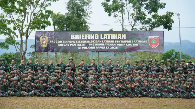 Prajurit Yonif 726  Siapkan Pengamanan Perbatasan di  Papua
