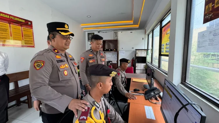 Kapolres Selayar Pantau Langsung Pelaksanaan Latja Siswa Diktukba Polri