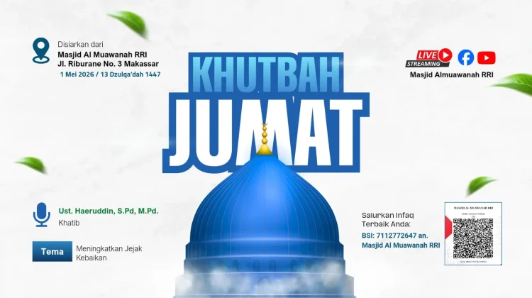 Khutbah Jumat di Masjid Al Muawanah Mengupas  Jejak Kebaikan dengan Iman