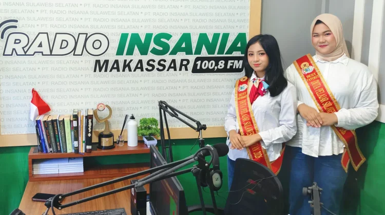 Dua Duta Pelajar Sulsel 2026 On Duty di Radio Insania, Angkat Semangat Hardiknas