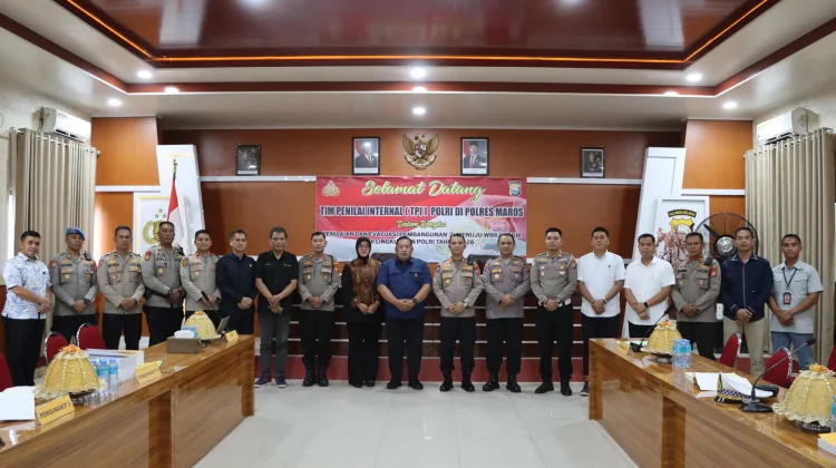 Komitmen Bersih dari Korupsi, Polres Maros Diuji Tim Penilai Internal