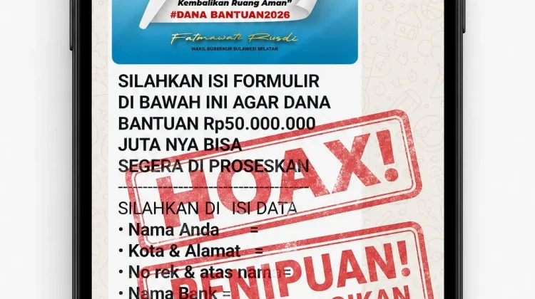 Waspada Penipuan, Catut Nama Wagub Sulsel lewat WhatsApp