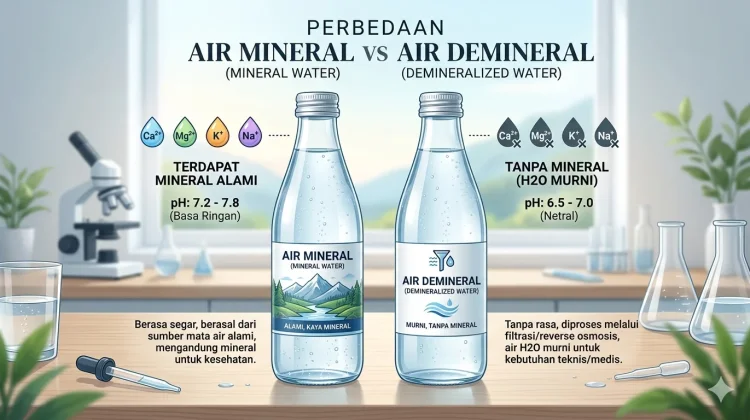 Air Mineral vs Demineral, Ini Perbedaannya