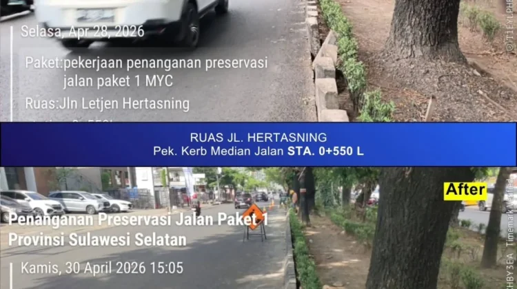 Progress MYP Ruas Hertasning hingga Bili-Bili Capai 60 Persen