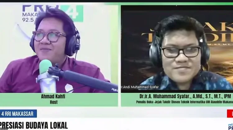 RRI Makassar Bedah Buku Jejak Takdir Karya Dosen UIN Alauddin