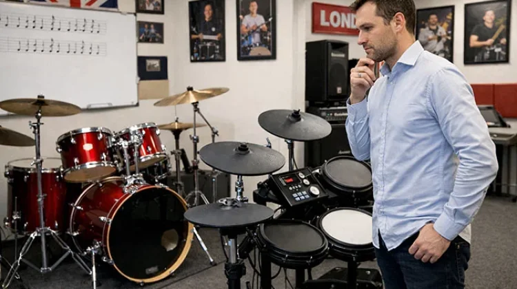 Ini Perbedaan  Drum Elektrik dan Akustik