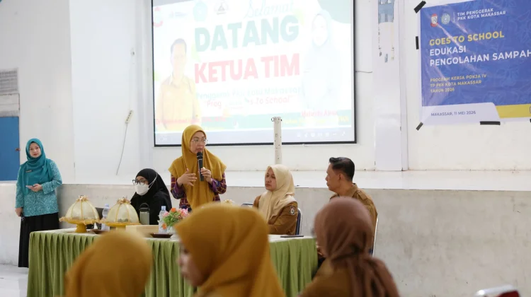 TP PKK Kota Makassar Goes to School, Ajak Siswa Kelola Sampah di Sekolah
