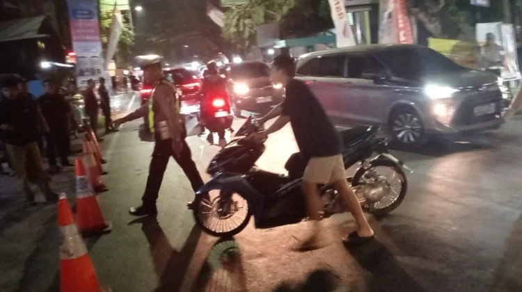 Polsek Biringkanaya Menindak Puluhan Kendaraan Sepeda Motor