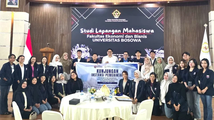 Mahasiswa Unibos Kunjungi BPK Sulsel