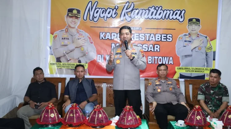 Kapolrestabes Makassar Dialog Langsung Warga Sikapi Situasi Kamtibmas