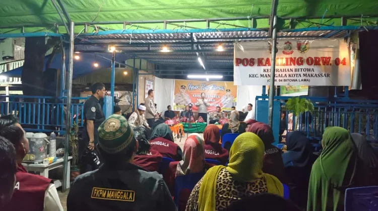 Ngopi Kamtibmas Polrestabes Makassar Bahas Geng Motor