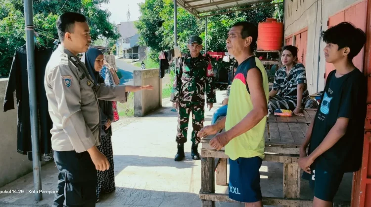 Merespon Panggilan 110,  Pilar Kelurahan Lompoe Damaikan Perselisihan