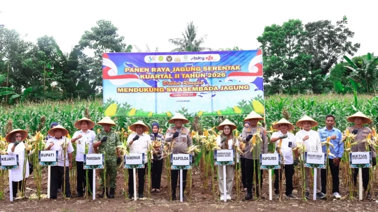 Kapolda Sulsel Pimpin Panen Raya Jagung Serentak Kuartal II