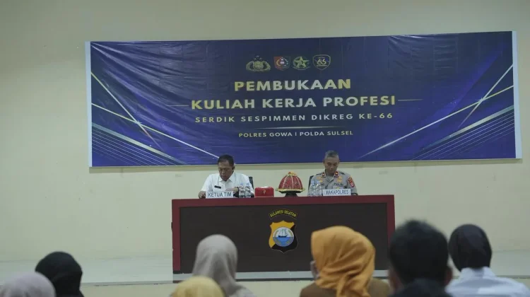 Pembukaan KKP Sespimmen Polri Dikreg Ke-66 T.A 2026 Digelar di Polres Gowa