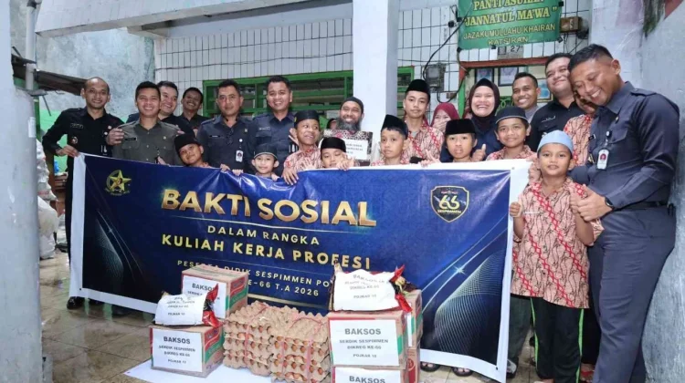 Peserta Didik Pendidikan Reguler ke-66 Sespimmen Polri Gelar Bakti Sosial