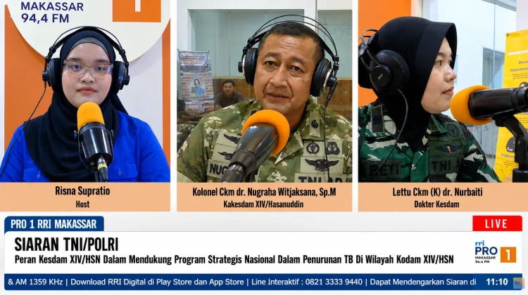 Kesdam Hasanuddin Gencarkan Edukasi Pencegahan Tuberkulosis kepada Masyarakat