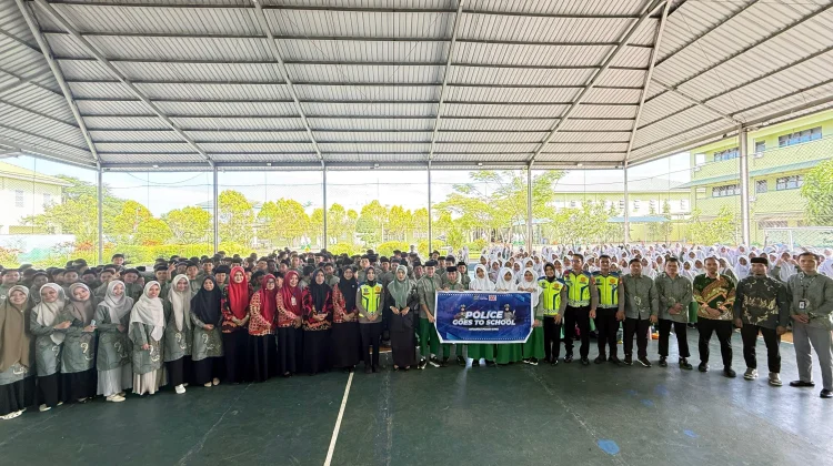Police Goes To School, Satlantas Polres Gowa Edukasi Pelajar MTS
