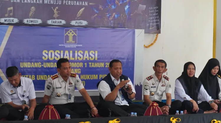 Kemenkum Sulsel Edukasi Anak Binaan lewat Sosialisasi KUHP Baru dan Bantuan Hukum