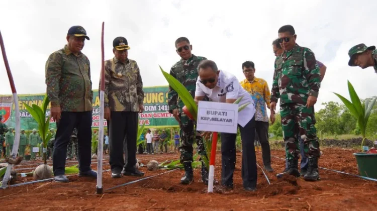 TNI Dukung Program Ketahanan Pangan Kabupaten Kepulauan Selayar