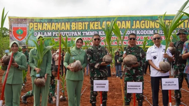 TNI Dukung Program Ketahanan Pangan Kabupaten Kepulauan Selayar