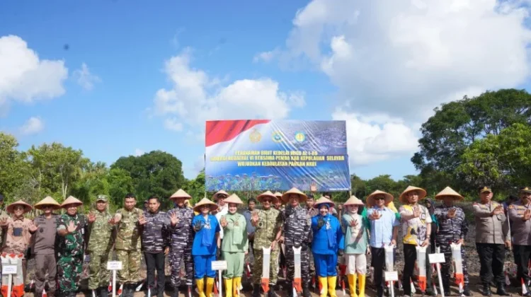 Kodaeral VI dan Pemkab Selayar Tanam Kedelai, Perkuat Ketahanan Pangan Nasional