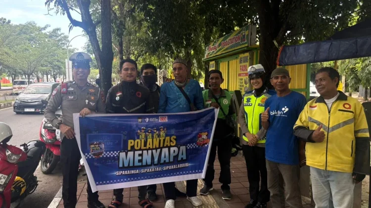 Satlantas Polres Gowa Ajak Driver Ojek Online Jadi Pelopor Berlalu Lintas