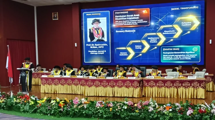 UNM Gelar Pengukuhan Guru Besar Fakultas Ilmu Kedolahragaan dan Kesehatan (FIKK)