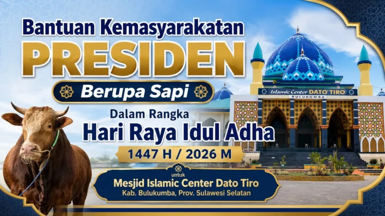 Jumlah Hewan Qurban di Bulukumba Meningkat, Satu Ekor Sapi dari Presiden