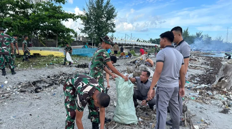 Sinergitas TNI-Polri Warnai Karya Bakti di Kepulauan Selayar