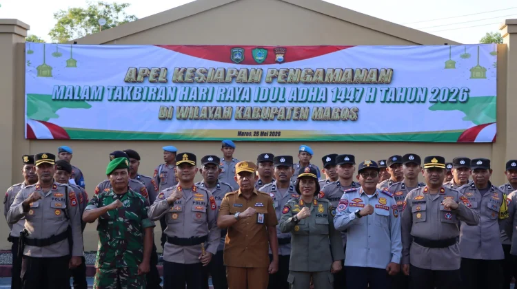 Polres Maros Perketat Pengamanan Malam Takbiran Idul Adha 1447 Hijriah