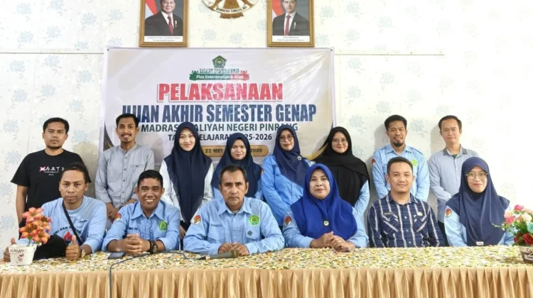 MAN Pinrang Gelar Ujian Akhir Semester Berbasis Digital