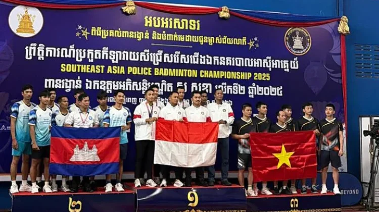 Tim Polri Taklukkan Kamboja di Final, Personel Polres Maros Turut Ukir Sejarah