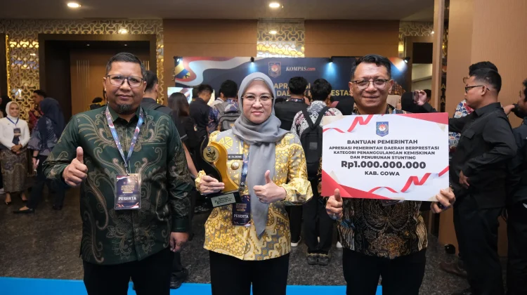 Komitmen Tekan Kemiskinan dan Stunting, Gowa Raih Penghargaan dari Kemendagri
