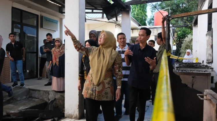 Bupati Gowa Turun Langsung Meninjau RSUD Syekh Yusuf Pasca Kebakaran