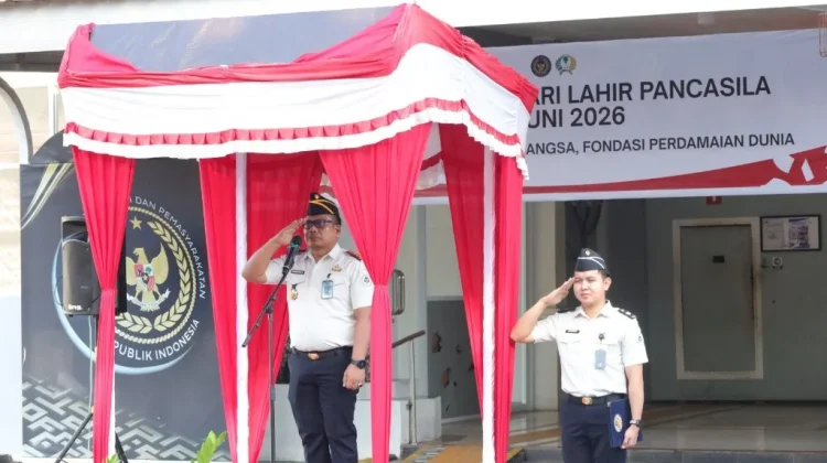 Lapas Narkotika Sungguminasa Teguhkan Nilai Pancasila lewat Upacara Bersama