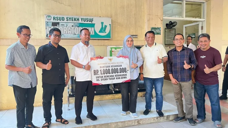 RSUD Syeck Yusuf Terima Bantuan RP 1 Miliar dari Pemprov Sulsel