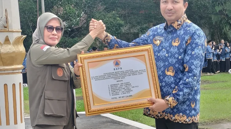 Percepat Penanganan Bencana Banjir, Luwu Utara Terima Bantuan dari BNPB Rp.607jta