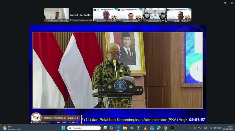 Kemenkum Ikuti Pembukaan PKA Angkatan LXXVII, Perkuat Kepemimpinan Adaptif