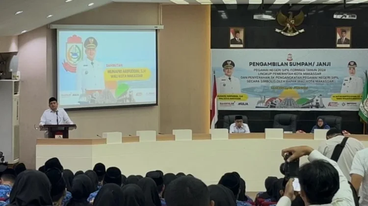 Pengambilan Sumpah 167 PNS, Munafri: Awal Pengabdian untuk Masyarakat