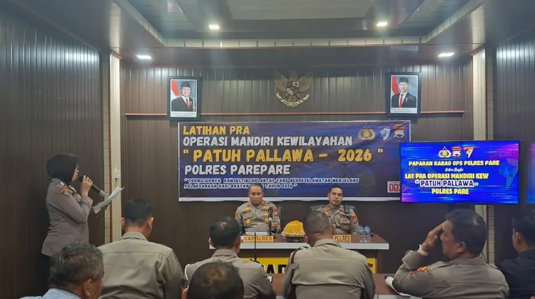 Kapolres Parepare Beri Arahan jelang Operasi Patuh Pallawa 2026
